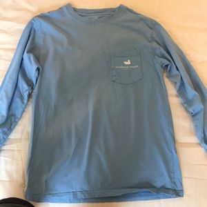blue long sleeve Southern Marsh t shirt
